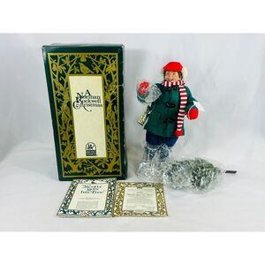 New Norman Rockwell Ashton Drake Scotty Get's His Tree Boxed Authenticity Cert